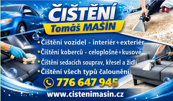 ČIŠTĚNÍ Tomáš MAŠÍN – čištění vozidel, koberců a čalounění